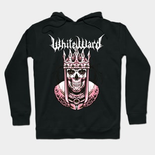 White Ward Black metal Hoodie